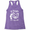 stop cat calling Racerback Tank