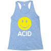 acid house smiley face 90's rave club hardcore party Racerback Tank