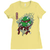 red oni ninja Ladies Fitted T-Shirt