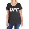 ufc white logo Ladies Curvy T-Shirt