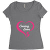 Coming Soon Baby Girl Women's Triblend Scoop T-shirt