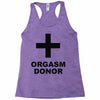 orgasm donor (2) Racerback Tank