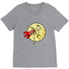 moon rocket V-Neck Tee