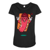 cool hotdog Maternity Scoop Neck T-shirt