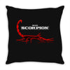 Drake Scorpion Red Throw Pillow