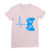 game heart beat Ladies Fitted T-Shirt