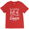 in a world full of grinches be a cindy lou who V-Neck Tee