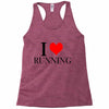i love running Racerback Tank
