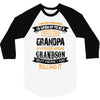 Super Cool Grandpa Of A Freaking Awesome Grandson 3/4 Sleeve Shirt