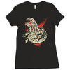 chest burstin' alien Ladies Fitted T-Shirt
