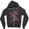 rad white and blue Zipper Hoodie