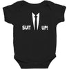 inspired by how i met your mother, barney suit up funny Baby Bodysuit
