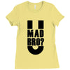 u mad bro Ladies Fitted T-Shirt