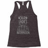 okay ladies now let's get information Racerback Tank