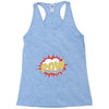 POW! Funny Explosion Cartoon Racerback Tank
