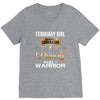 february  girl is a perfect combination of princess and warrior V-Neck Tee