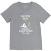 Daddy And Son Fishing Partners For Life V-Neck Tee