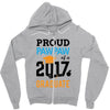 Class of 2017 Proud Pawpaw Graduation Zipper Hoodie
