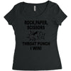 throat punch i win Women's Triblend Scoop T-shirt