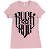 rock music Ladies Fitted T-Shirt