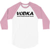 vodka water for happy people t shirt s m l xl 2xl 3xl funny beer keg c 3/4 Sleeve Shirt