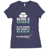 nurse nana Ladies Fitted T-Shirt