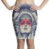 Kizil derili kiz Pencil Skirts