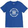 think like a proton and stay positive V-Neck Tee