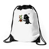 darth socks Drawstring Bags