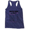 September Girl Facts Libra Racerback Tank