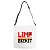limp bizkit black logo Adjustable Strap Totes