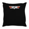 top gun logo cool retro Throw Pillow