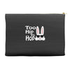 too hip to hop   bunny easter Accessory Pouches