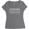 Feminism Women's Triblend Scoop T-shirt
