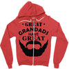 mens grandads bearded Zipper Hoodie