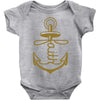 anchored faith Baby Onesie