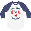 this girl love her chihuahua 3/4 Sleeve Shirt