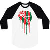 black power 3/4 Sleeve Shirt
