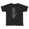 beard length chart Toddler T-shirt