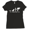 poker ~ fish to shark evolution ~ mens funny poker Ladies Fitted T-Shirt