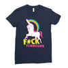 gay pride f#ck younicorn funny rude unicorn Ladies Fitted T-Shirt