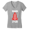 dad you're my hero Women's V-Neck T-Shirt