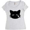 sad cat Women's Triblend Scoop T-shirt