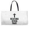 resting bitch face Weekender Totes