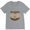 beards turn laziness into awesomeness V-Neck Tee