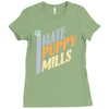 i hate puppy mills Ladies Fitted T-Shirt