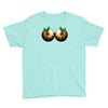 christmas pudding boobs funny Youth Tee