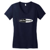 funny t shirt selective listener rude tee offensive shirt Women's V-Neck T-Shirt