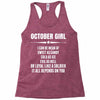 Super October Girl Racerback Tank