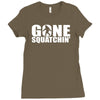 big foot sasquatch Ladies Fitted T-Shirt